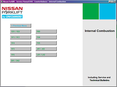 Nissan Forklift Service Manuals